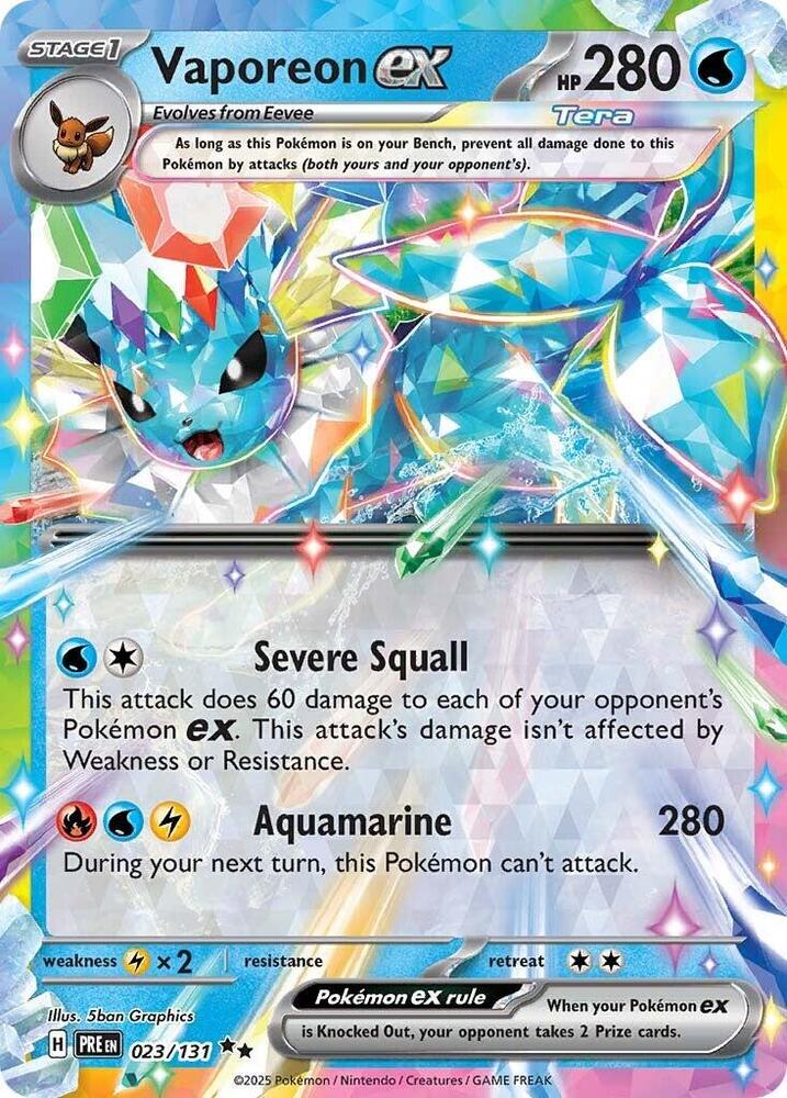 Vaporeon ex #23 - Prismatic Evolutions