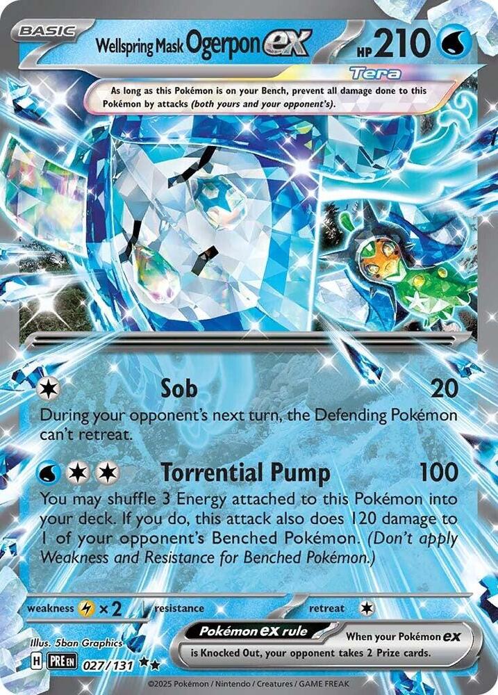 Wellspring Mask Ogerpon ex #27 - Prismatic Evolutions