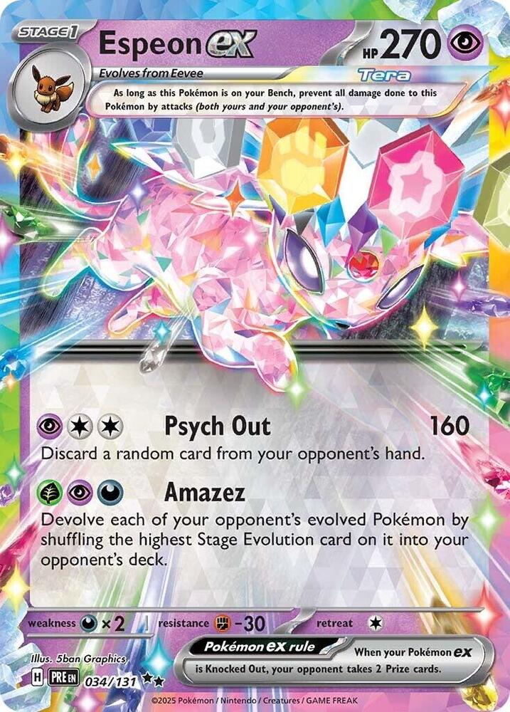 Espeon ex #34 - Prismatic Evolutions