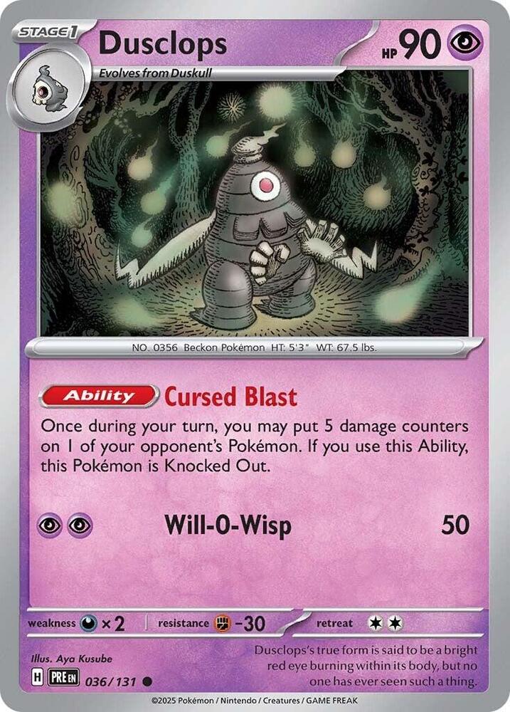 Dusclops #36 - Prismatic Evolutions