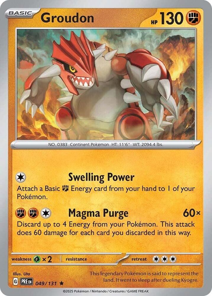 Groudon #49 - Prismatic Evolutions