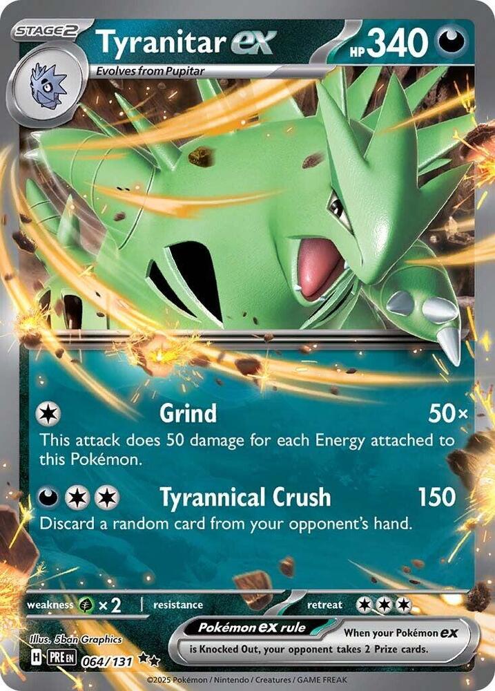 Tyranitar ex #64 - Prismatic Evolutions