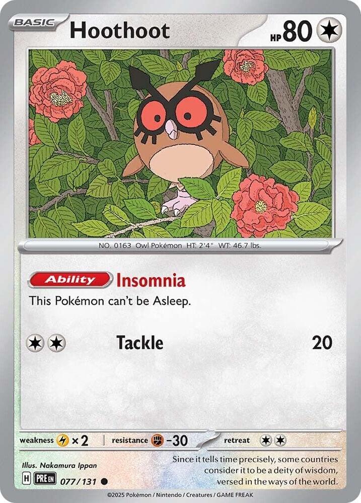 Hoothoot #77 - Prismatic Evolutions