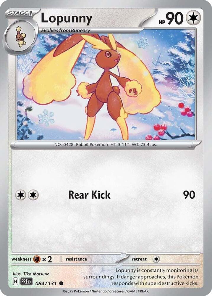 Lopunny #84 - Prismatic Evolutions