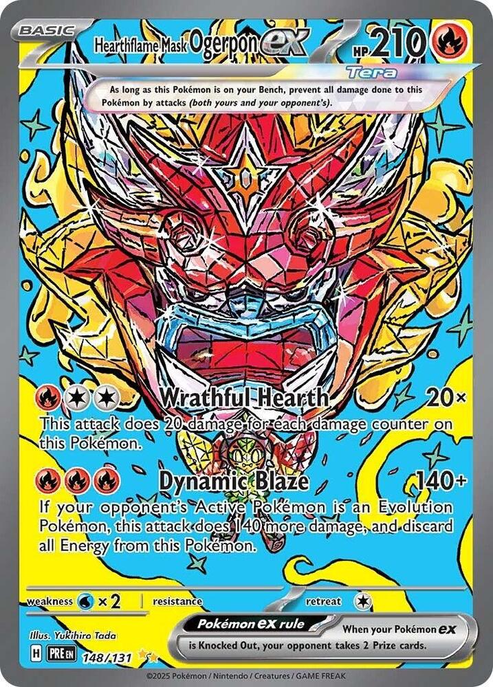 Hearthflame Mask Ogerpon ex #148 - Prismatic Evolutions
