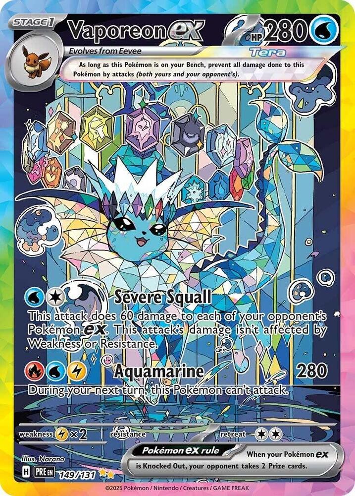 Vaporeon ex #149 - Prismatic Evolutions