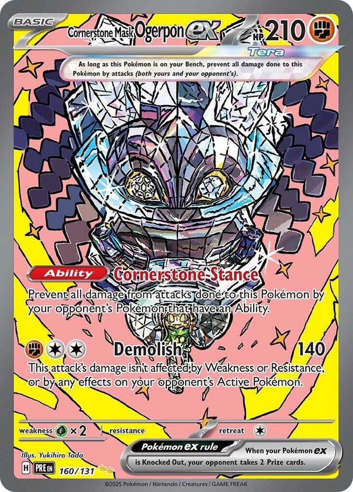 Cornerstone Mask Ogerpon ex #160 - Prismatic Evolutions