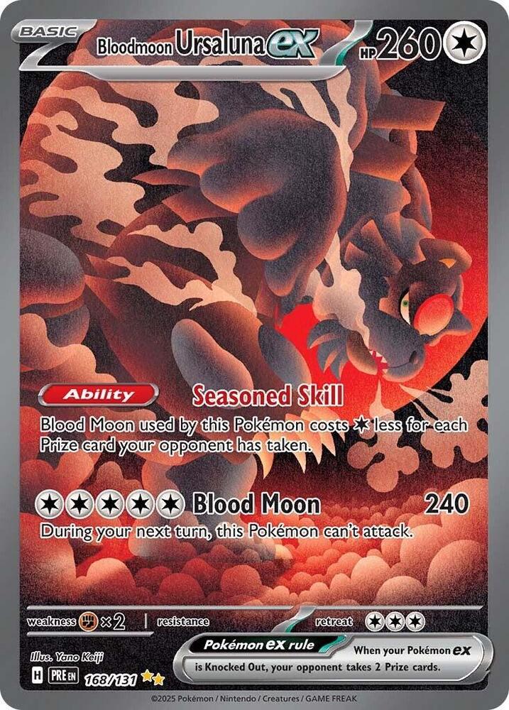 Bloodmoon Ursaluna ex #168 - Prismatic Evolutions