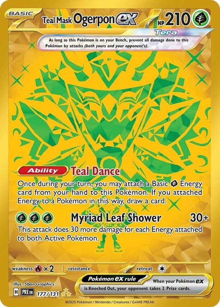 Teal Mask Ogerpon ex #177 - Prismatic Evolutions