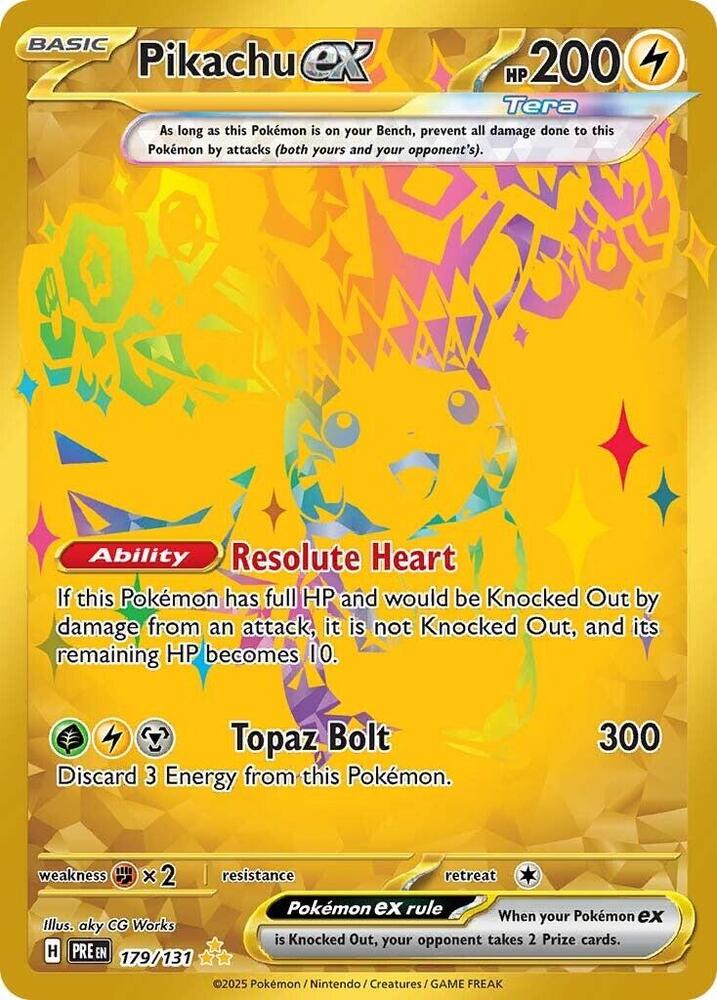 Pikachu ex #179 - Prismatic Evolutions