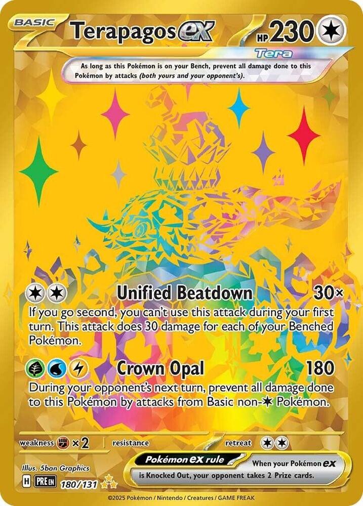 Terapagos ex #180 - Prismatic Evolutions