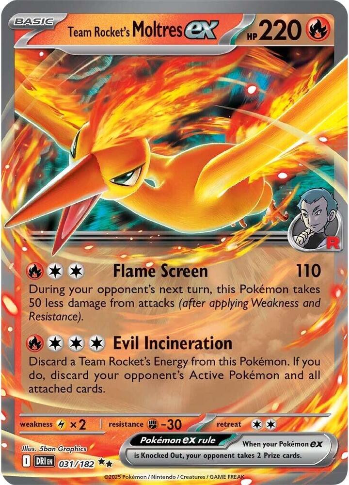 Team Rocket's Moltres ex #31 - Destined Rivals