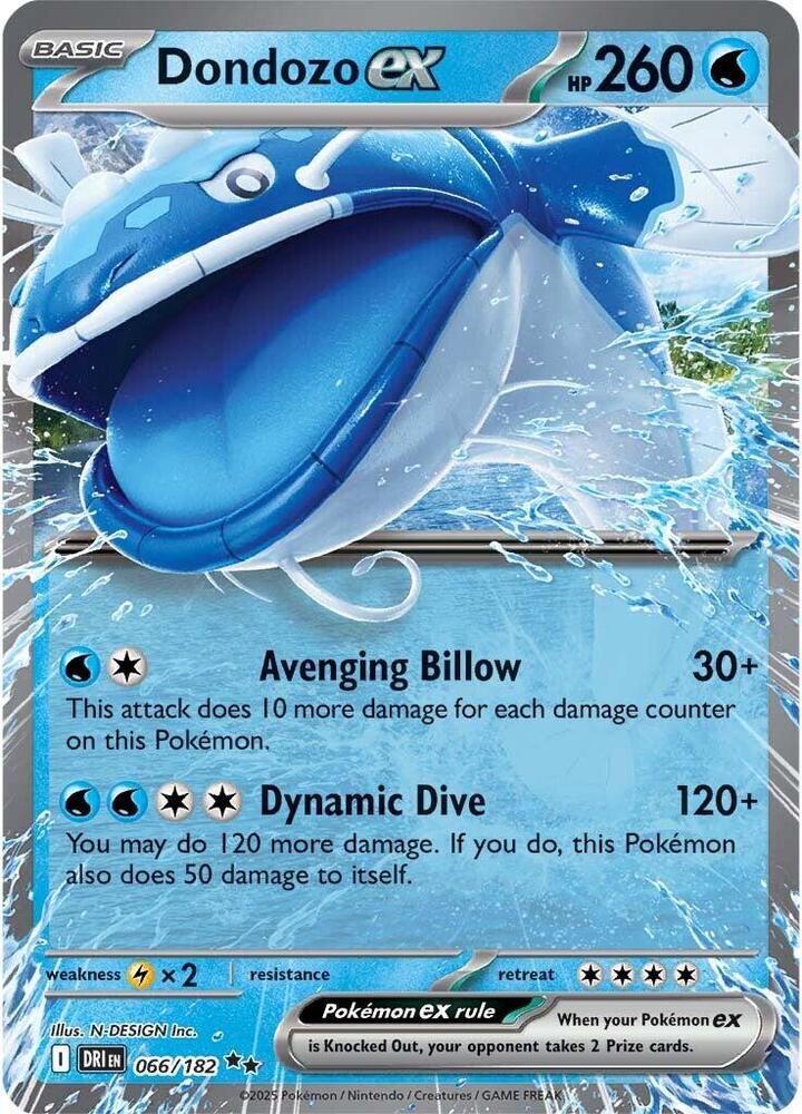 Dondozo ex #66 - Destined Rivals