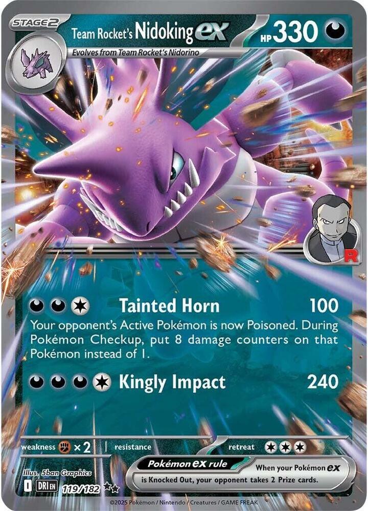 Team Rocket's Nidoking ex #119 - Destined Rivals
