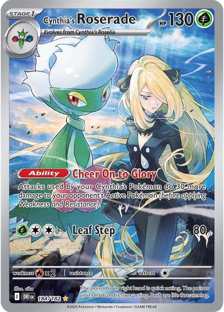 Cynthia's Roserade #184 - Destined Rivals