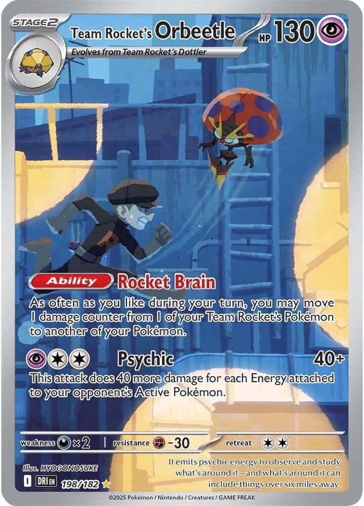 Team Rocket's Orbeetle #198 - Destined Rivals