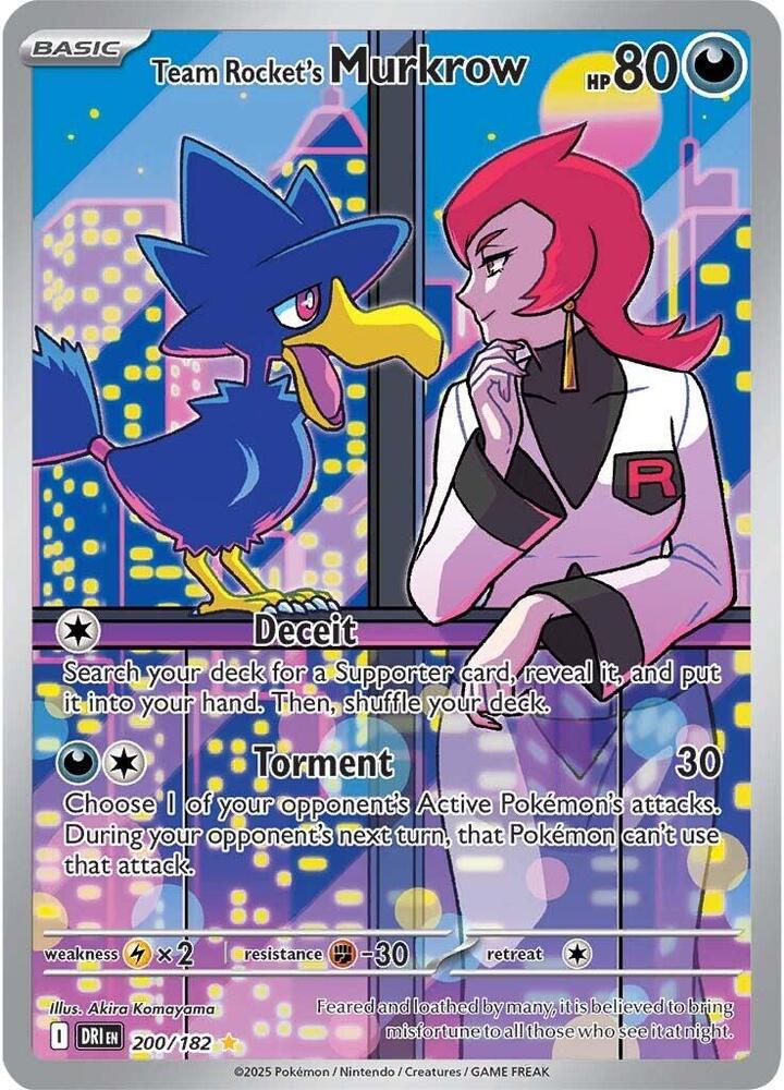 Team Rocket's Murkrow #200 - Destined Rivals