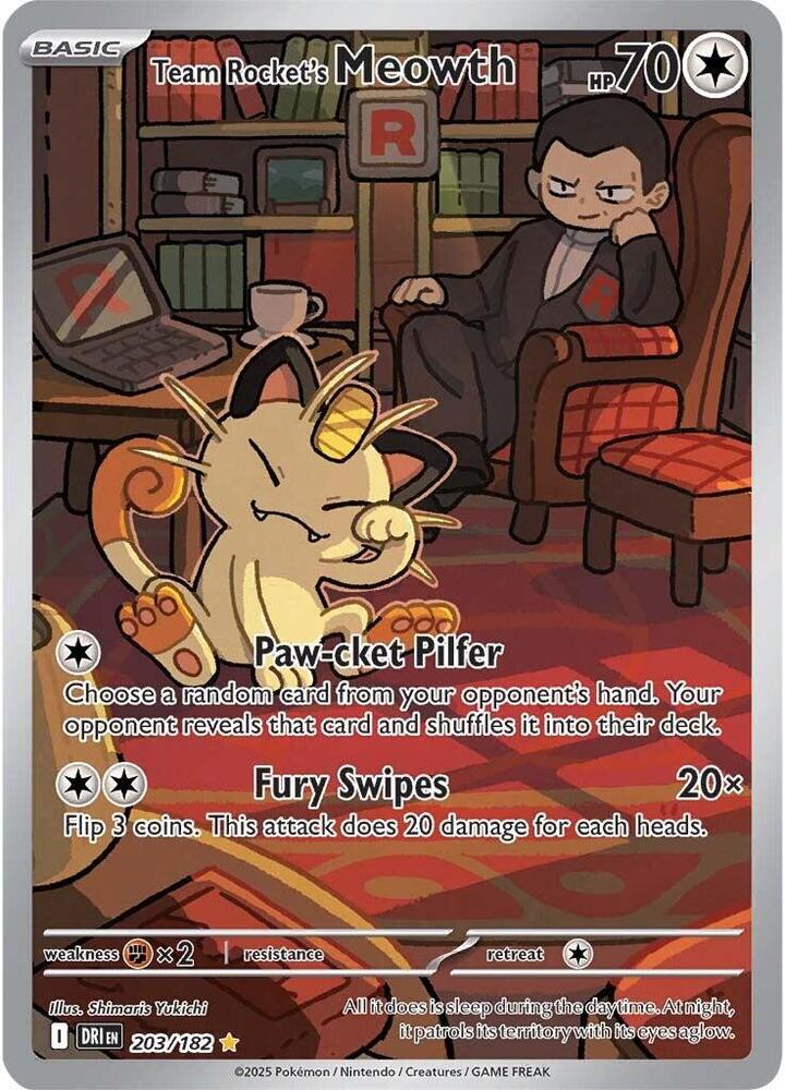 Team Rocket's Meowth #203 - Destined Rivals