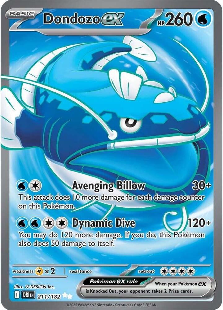 Dondozo ex #211 - Destined Rivals