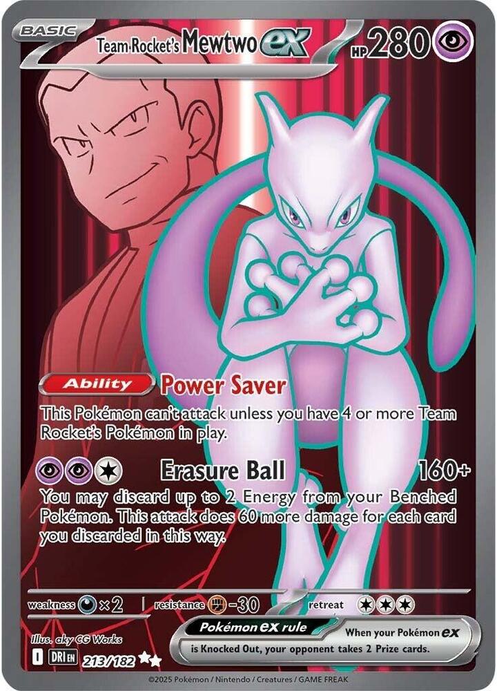 Team Rocket's Mewtwo ex #213 - Destined Rivals