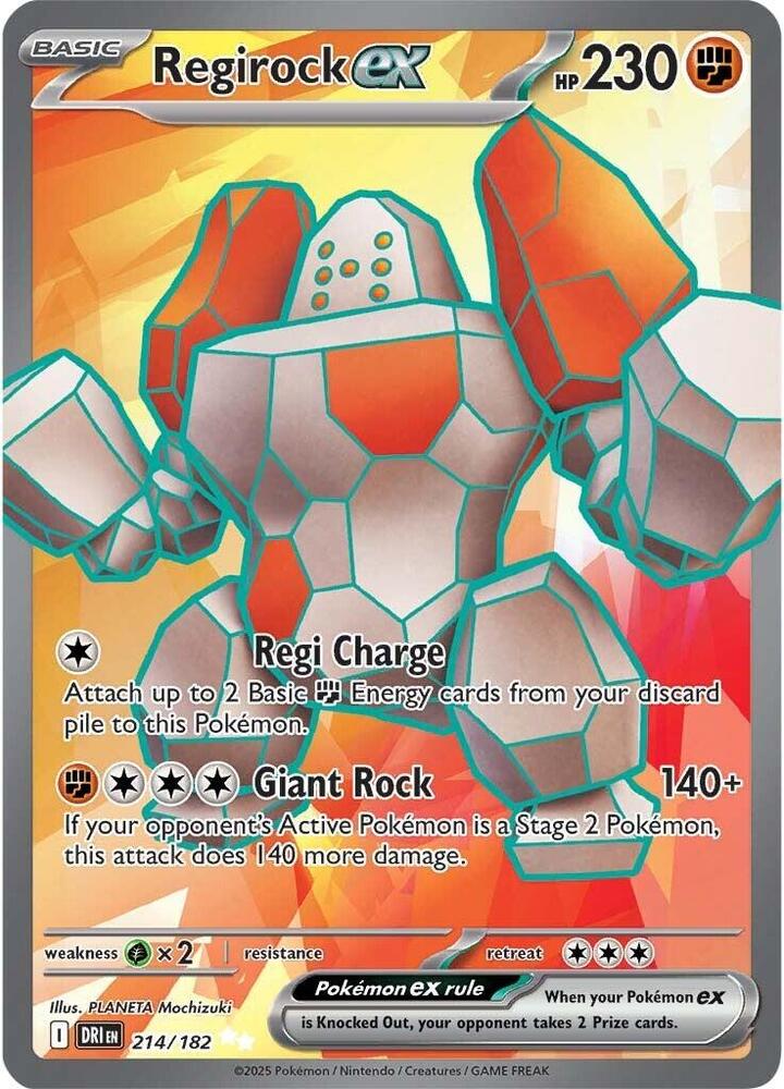 Regirock ex #214 - Destined Rivals