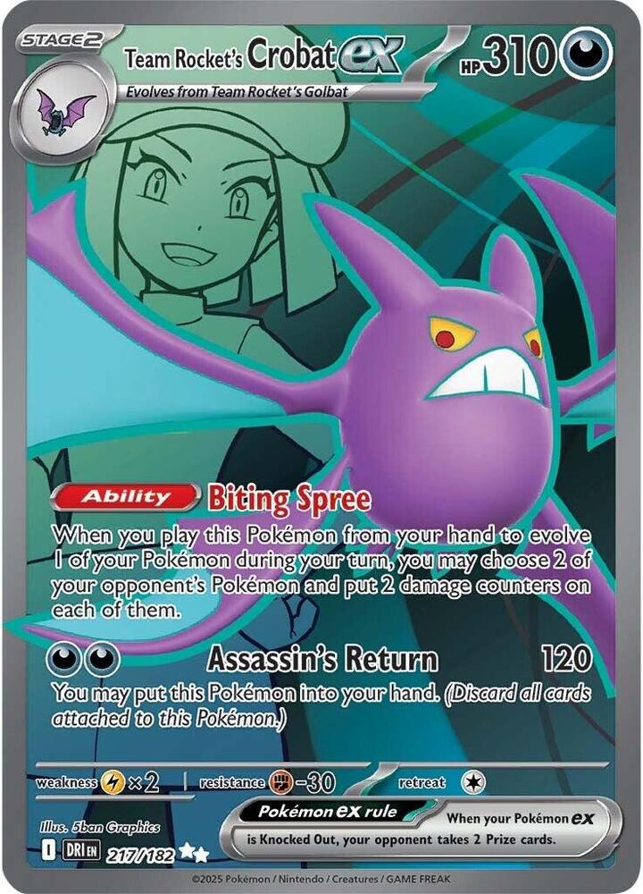 Team Rocket's Crobat ex #217 - Destined Rivals