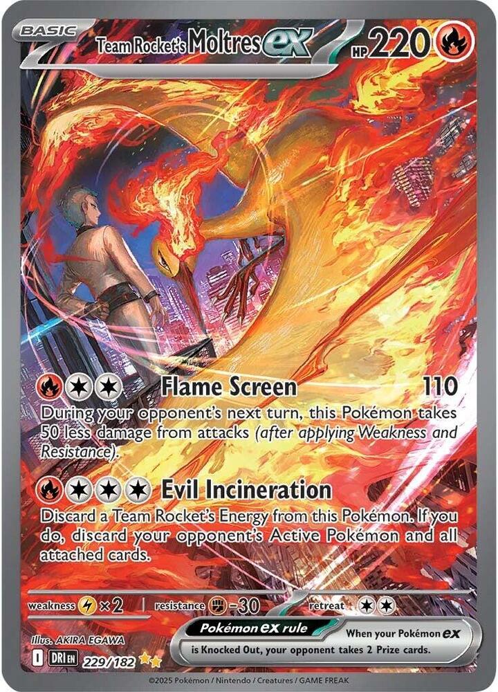 Team Rocket's Moltres ex #229 - Destined Rivals
