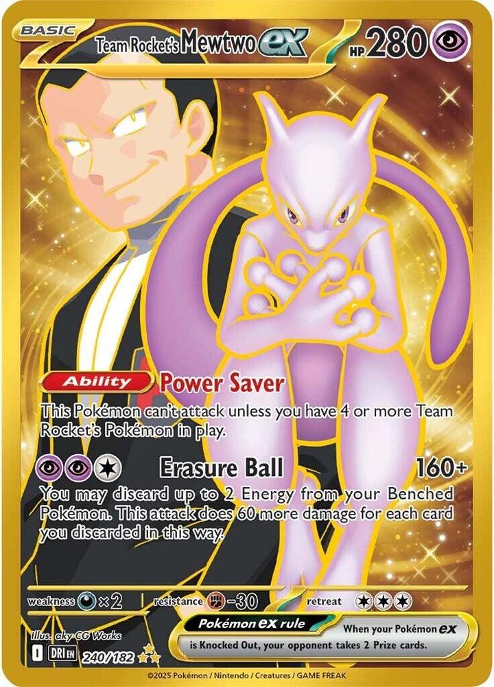 Team Rocket's Mewtwo ex #240 - Destined Rivals