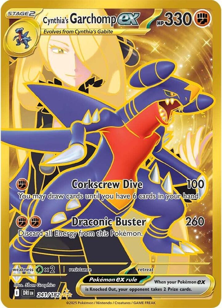 Cynthia's Garchomp ex #241 - Destined Rivals