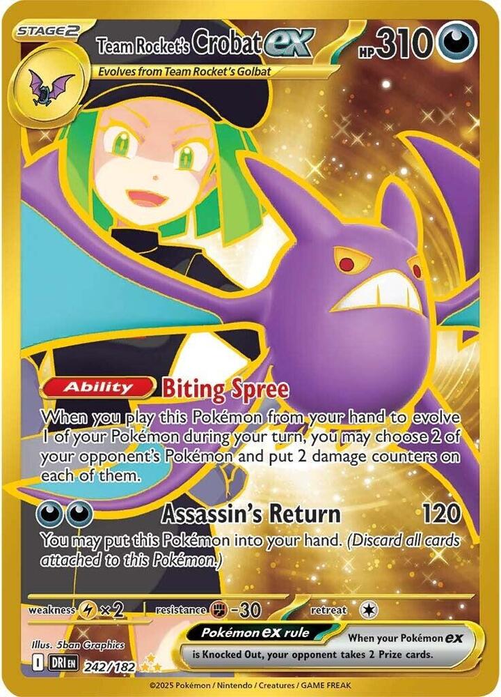 Team Rocket's Crobat ex #242 - Destined Rivals