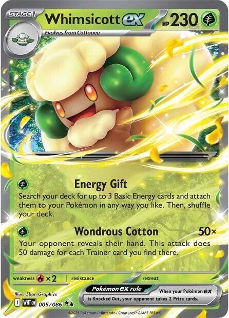 Whimsicott ex #5 - White Flare