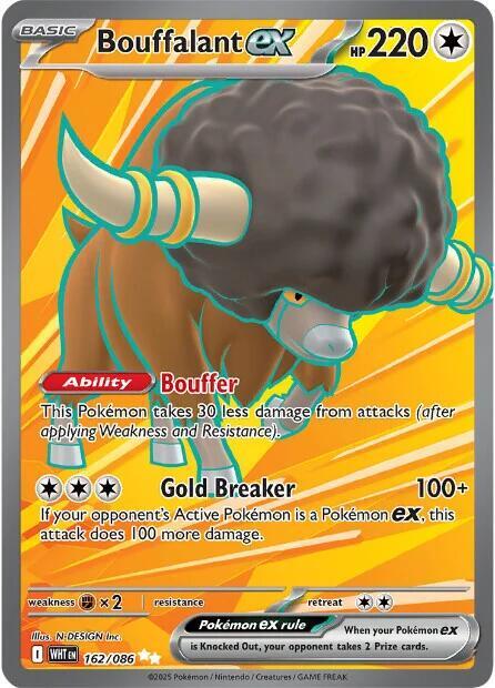 Bouffalant ex #162 - White Flare