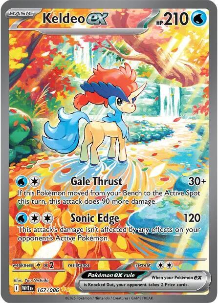 Keldeo ex #167 - White Flare