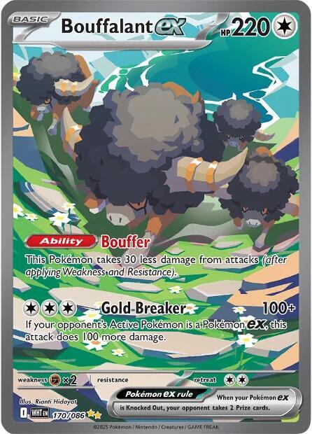 Bouffalant ex #170 - White Flare