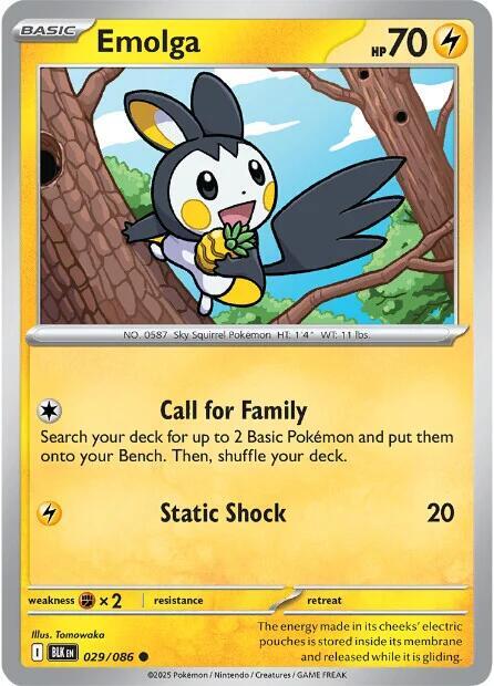 Emolga #29 - Black Bolt