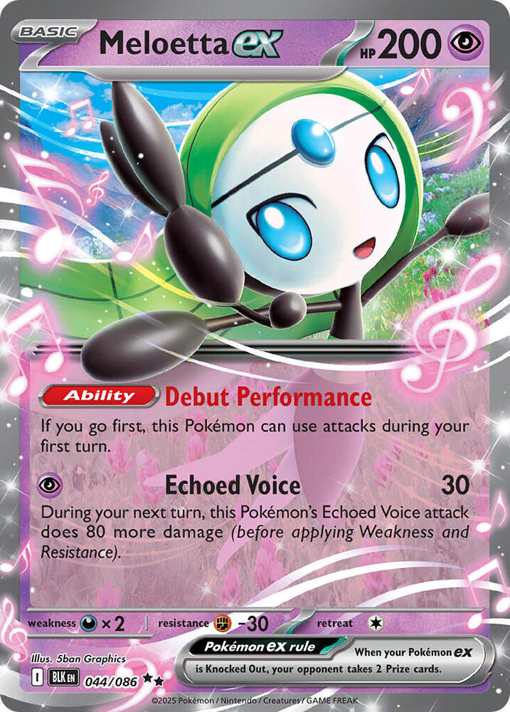 Meloetta ex #44 - Black Bolt