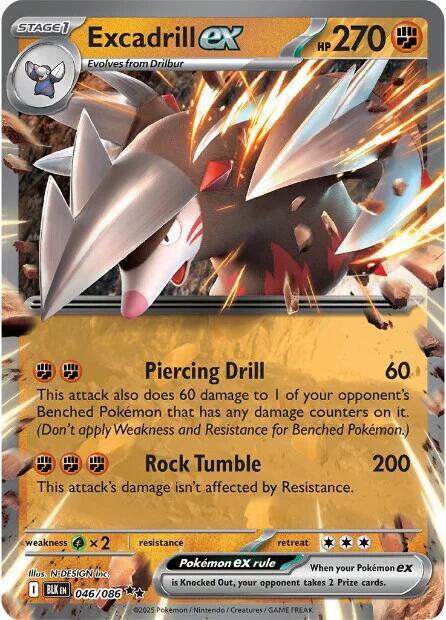 Excadrill ex #46 - Black Bolt