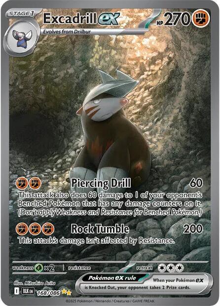 Excadrill ex #168 - Black Bolt