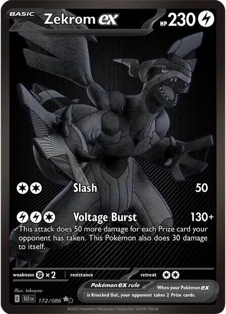Zekrom ex #172 - Black Bolt