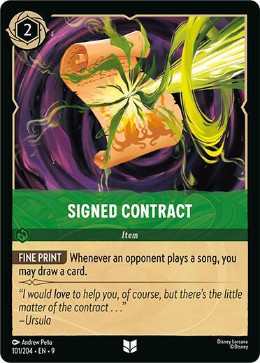 Signed Contract #101 - Fabled