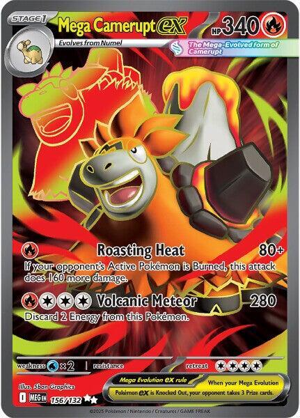 Mega Camerupt ex #156 - Mega Evolution