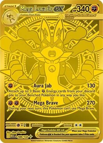 Mega Lucario ex #188 - Mega Evolution