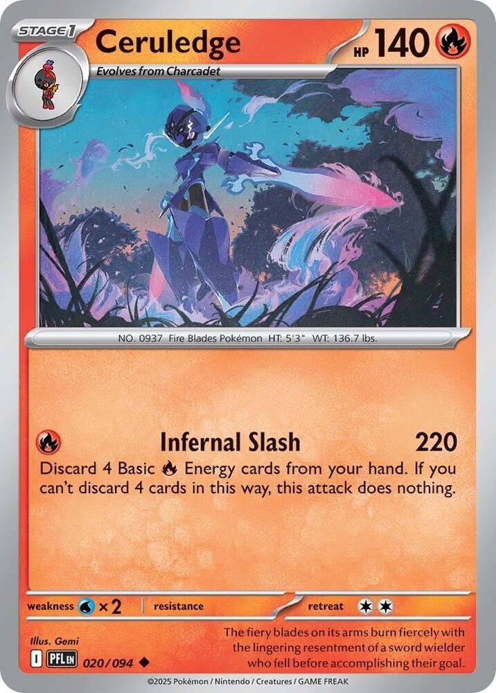 Ceruledge #20 - Phantasmal Flames
