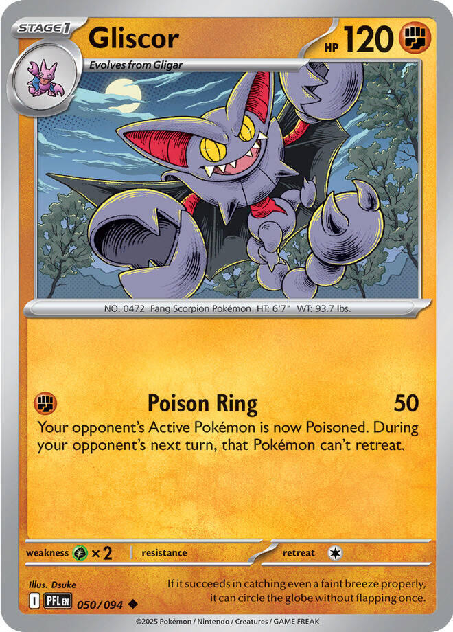 Gliscor #50 - Phantasmal Flames