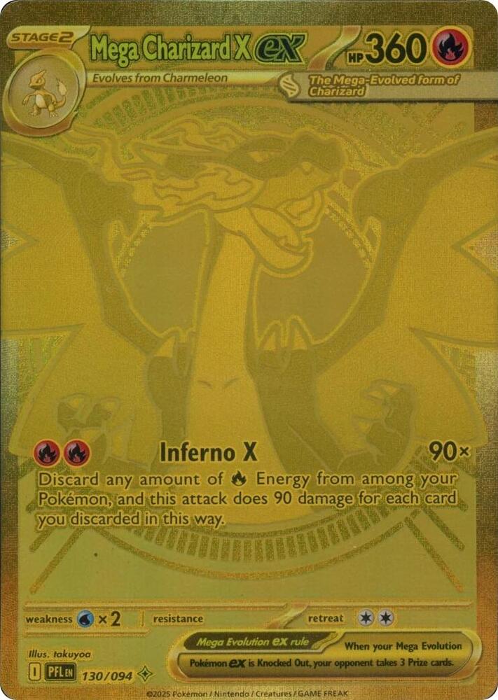 Mega Charizard X ex #130 - Phantasmal Flames