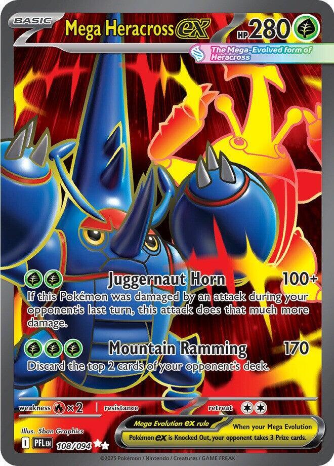 Mega Heracross ex #108 - Phantasmal Flames