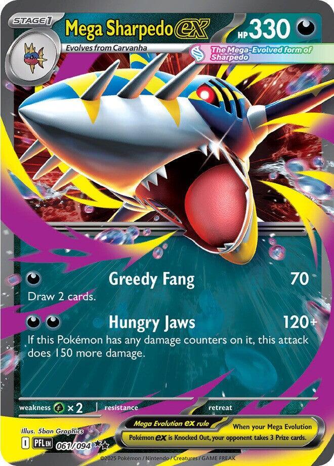 Mega Sharpedo ex #61 - Phantasmal Flames
