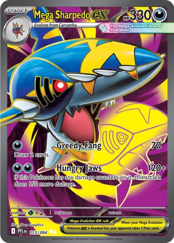 Mega Sharpedo ex #113 - Phantasmal Flames
