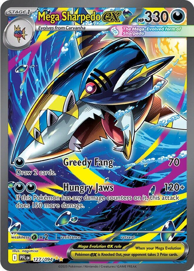 Mega Sharpedo ex #127 - Phantasmal Flames