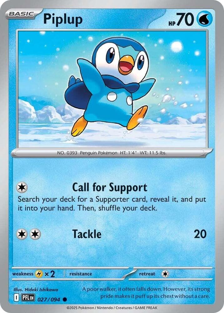 Piplup #27 - Phantasmal Flames